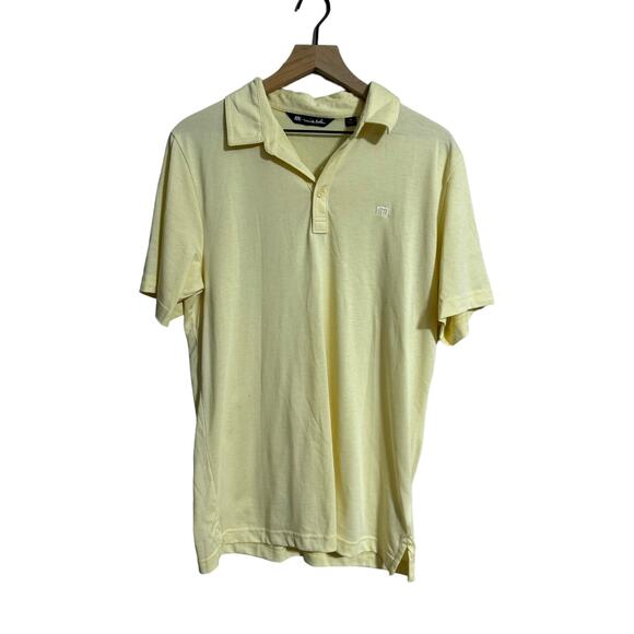 Travis Mathew Pale  Yellow Golf Polo Medium - Picture 1 of 3